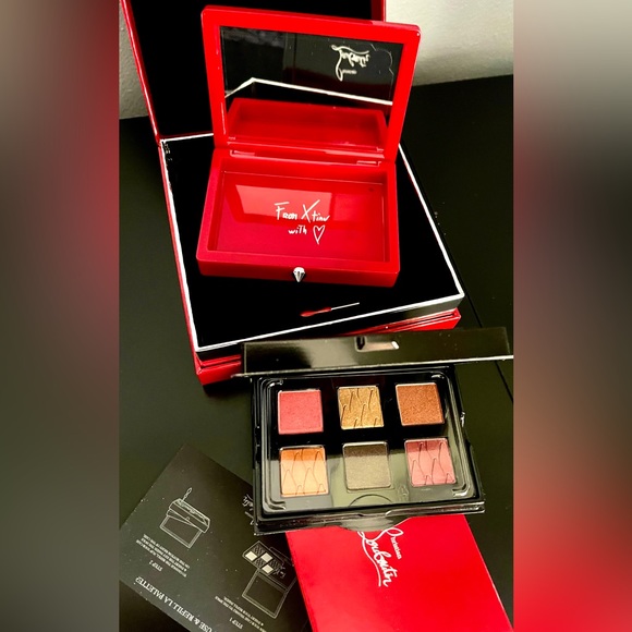 Christian Louboutin NIB 2Pc Abracadabra Gorgeous ReusableSpiked Case&6 Eyeshadow - Picture 5 of 16